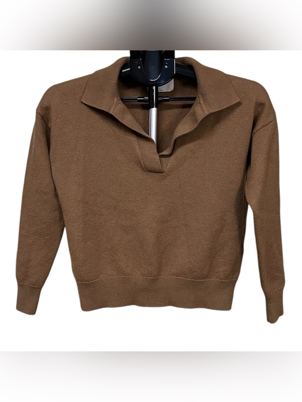 Aritzia Wilfred Clara 100 % Merino Wool Polo Sweater